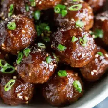 Asian Crockpot Meatballs