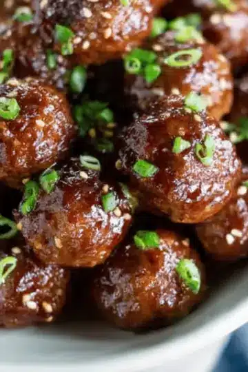 Asian Crockpot Meatballs