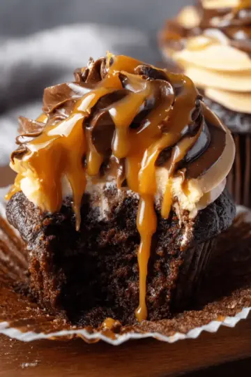 Chocolate Caramel Cupcakes
