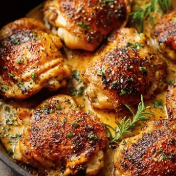 Easy Skillet Chicken Thighs