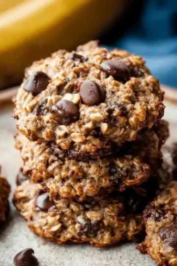 Banana Chocolate Chip Breakfast Cookies