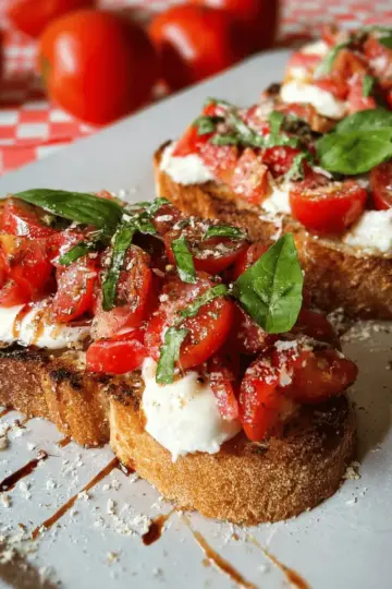 Quick and Easy Bruschetta Recipe: Mozzarella Edition