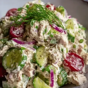 High Protein Cottage Cheese Tuna Salad