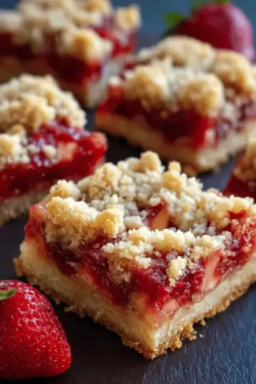 Strawberry Crumb Bars