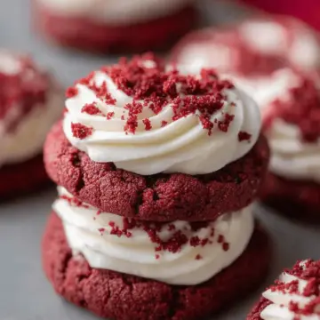 Easy Crumbl Red Velvet Cupcake Cookies