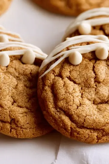 Chewy Maple Cinnamon Cookies with White Chocolate
