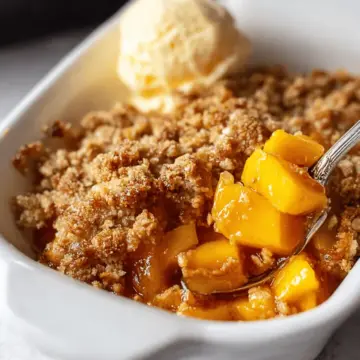 Simple Mango Crumble