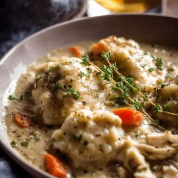 Crockpot Creamy Chicken and Dumplings