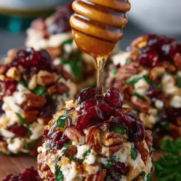Mini Cranberry Pecan Goat Cheese Balls