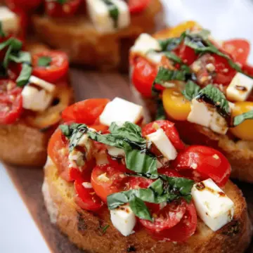 Perfect Bruschetta with Mozzarella