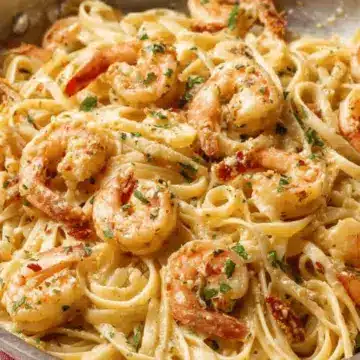 Creamy Garlic Shrimp Pasta