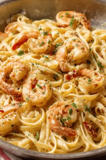 Creamy Garlic Shrimp Pasta
