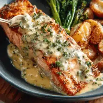 Baked Salmon with Amazing Lemon Sauce