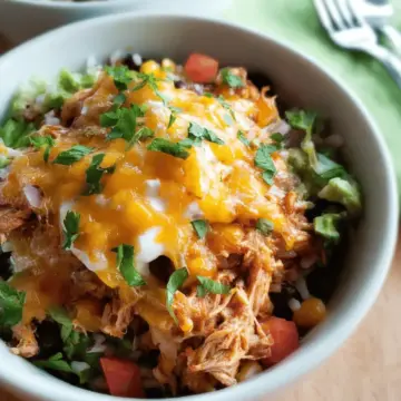 Slow Cooker Chicken Burrito Bowls