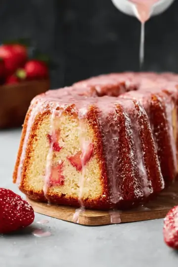 Strawberry Pound Cake