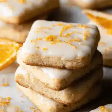 Cardamom Shortbread Cookies with Orange Glaze Recipe