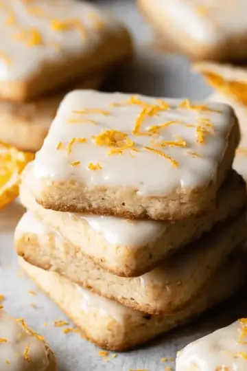 Cardamom Shortbread Cookies with Orange Glaze Recipe