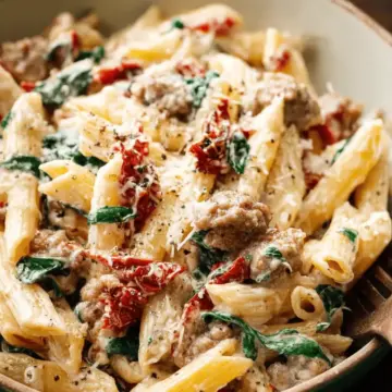 Creamy Tuscan Sausage Pasta