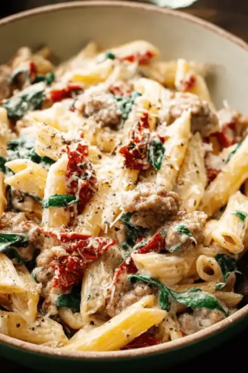 Creamy Tuscan Sausage Pasta