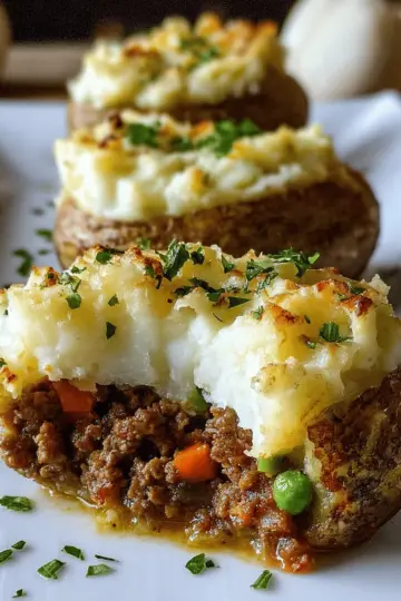 Shepherd’s Pie Stuffed Potatoes