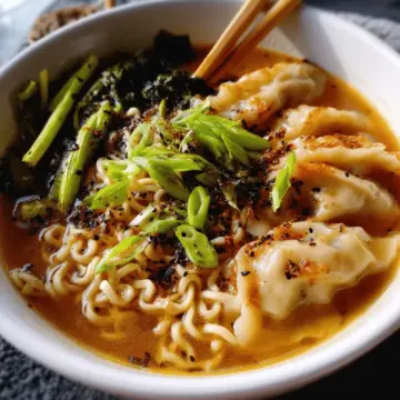 Dumpling Ramen Soup