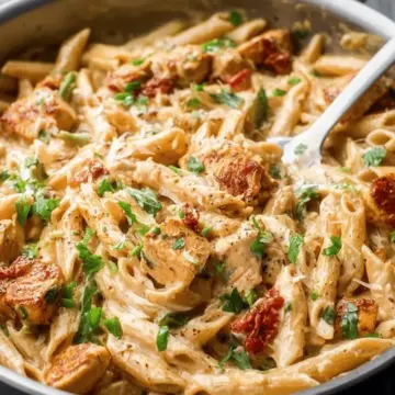 One Pot Creamy Cajun Chicken Pasta