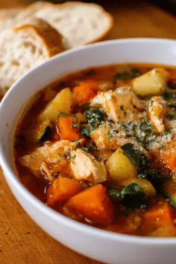 Italian Chicken and Autumn Veggie Soup