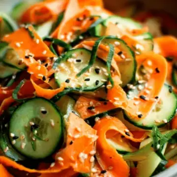 Cucumber and Carrot Salad (Asian inspired)