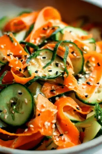 Cucumber and Carrot Salad (Asian inspired)