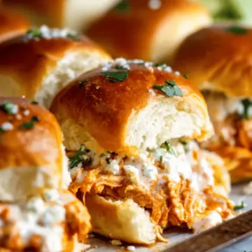 Easy Buffalo Chicken Sliders