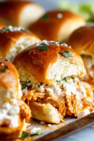 Easy Buffalo Chicken Sliders