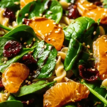 Mandarin Spinach Salad with Teriyaki Dressing