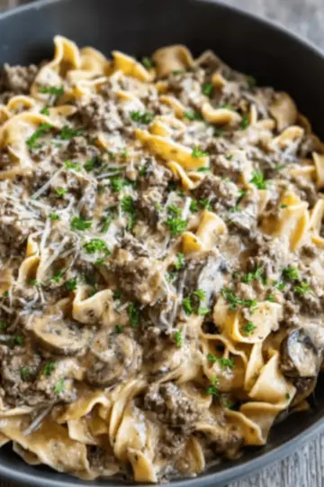 Ground Beef Stroganoff Recipe
