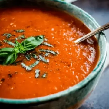Homemade Roasted Tomato Basil Soup