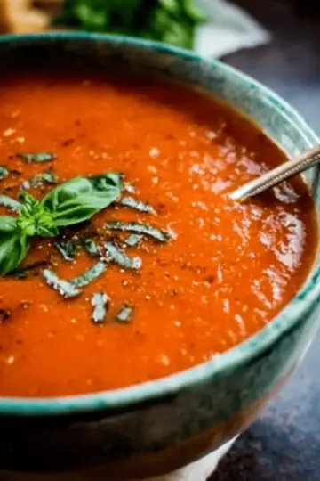 Homemade Roasted Tomato Basil Soup