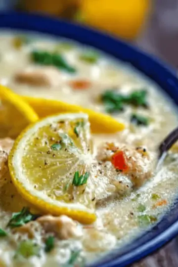 Avgolemono Soup Recipe (Greek Lemon Chicken Soup)