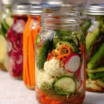 Easy Refrigerator Pickled Vegetables