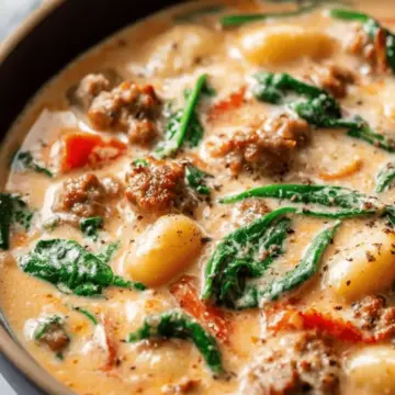 Creamy Italian Sausage Gnocchi Soup