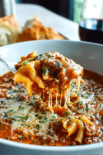 One Pot Lasagna Soup Recipe (Easy!)