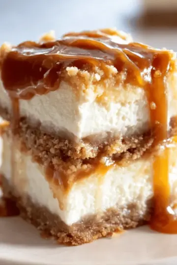 Caramel Apple Cheesecake Bars