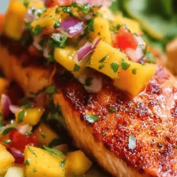 Grilled Salmon with Mango Salsa