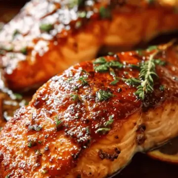 Crispy Honey Orange Glazed Salmon