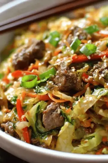 Beef and Cabbage Stir Fry