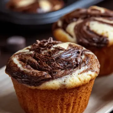 Chocolate Vanilla Swirl Muffins