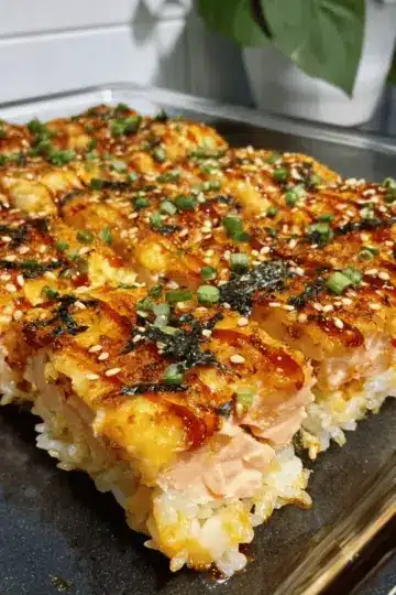 How to Make Salmon Sushi Bake