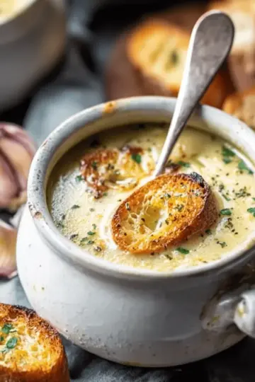 Country French Garlic Soup