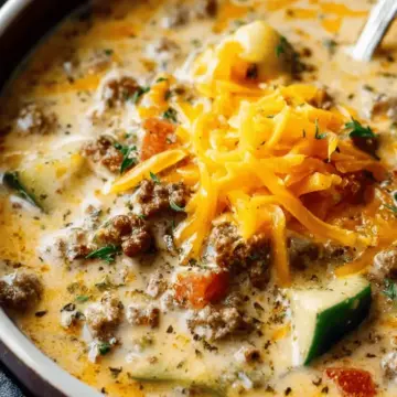 Award Winning Cheeseburger Soup
