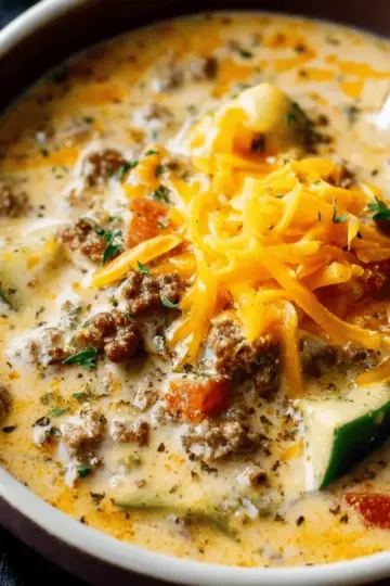 Award Winning Cheeseburger Soup