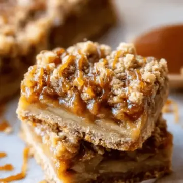Salted Caramel Apple Pie Bars