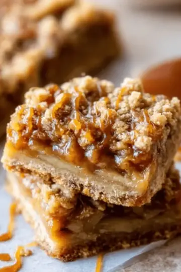 Salted Caramel Apple Pie Bars